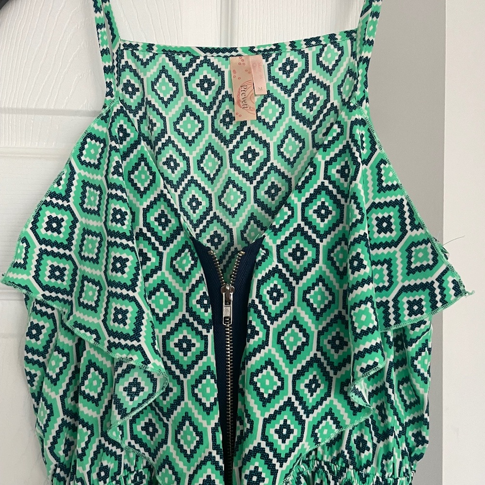 Teal and blue dress
